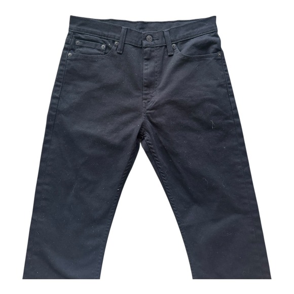 Levis 513 Slim Straight Fit Jeans Mens Denim SZ 31x30 Black Stretch Modern - Picture 3 of 10